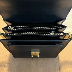 Marni black leather trunk bag medium